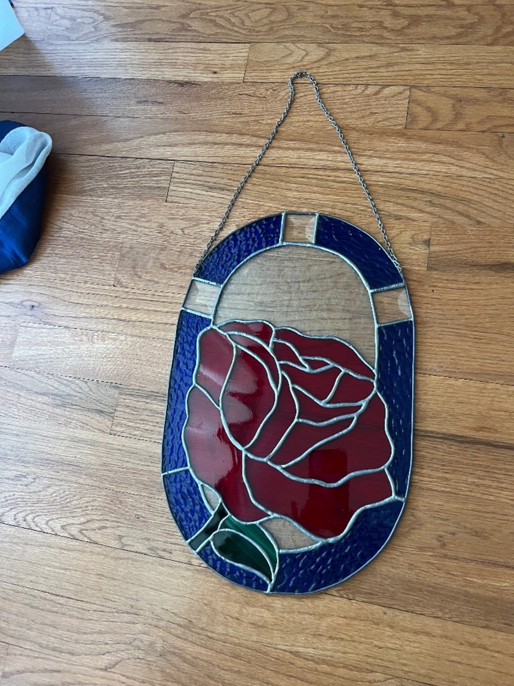 Stained glass rose